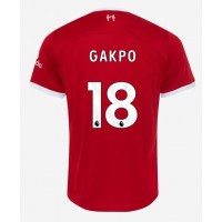 Fotbalové Dres Liverpool Cody Gakpo #18 Domácí 2023-24 Krátký Rukáv